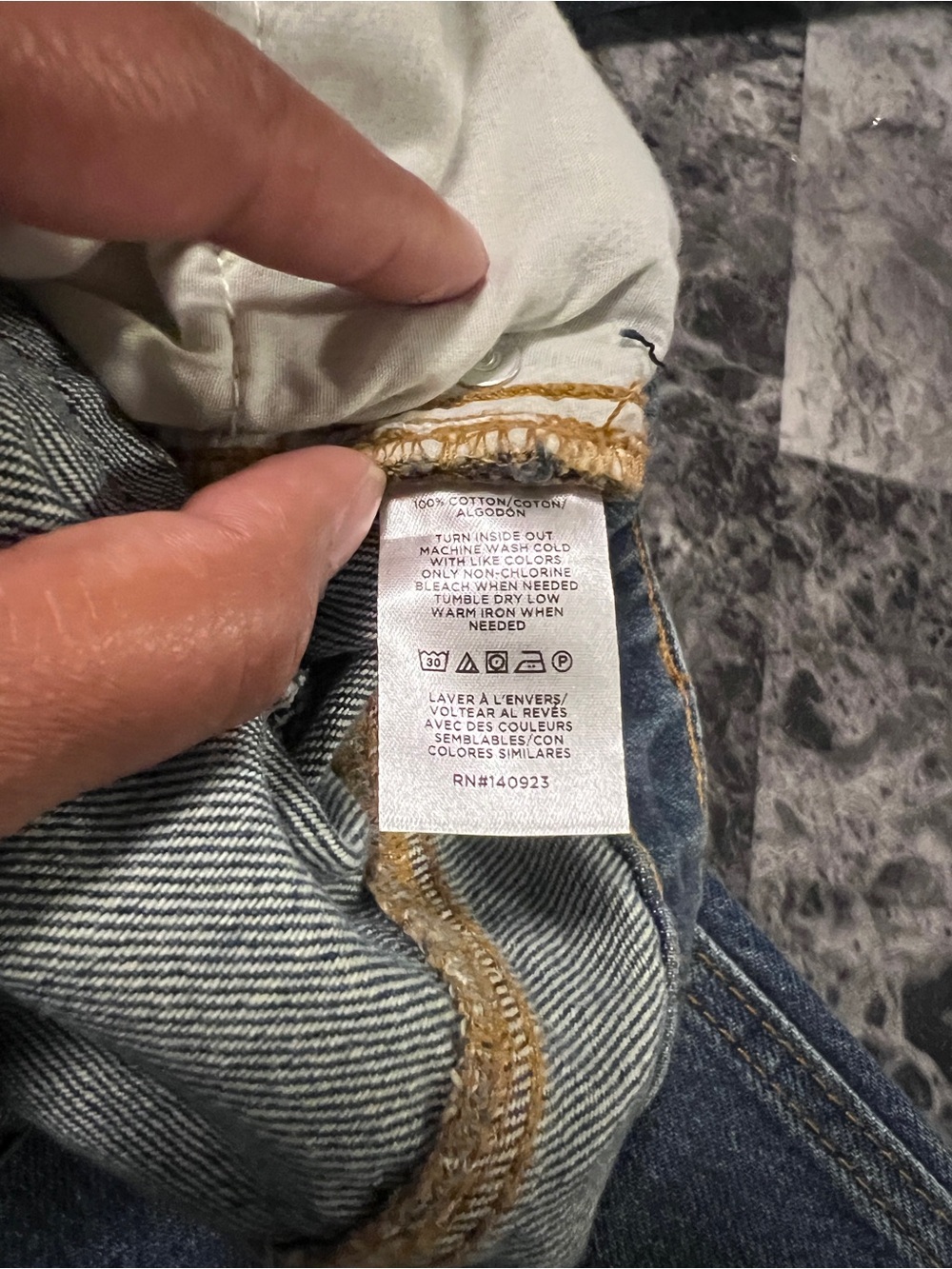LOFT Rivete Mid‎ Rise Barrel Jeans Echo Wash Cotton Button Fly Crop Size 31 NWT - Picture 8 of 13